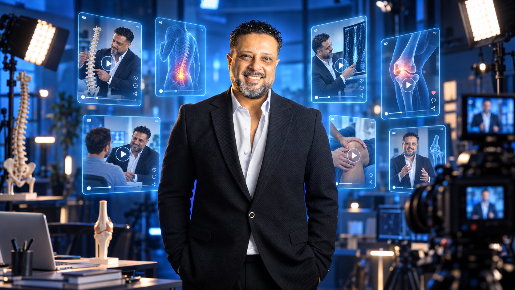 Portrait illustration of Dr. Ahmed Wagih