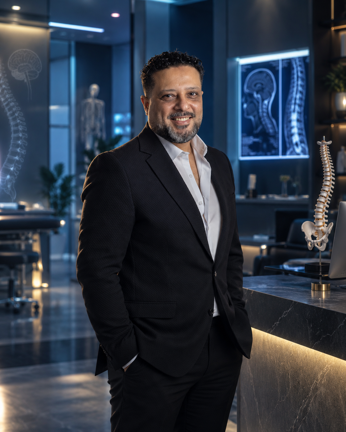 Portrait illustration of Dr. Ahmed Wagih